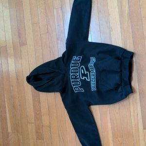 Used Black Purdue Kids Hoodie Size XS